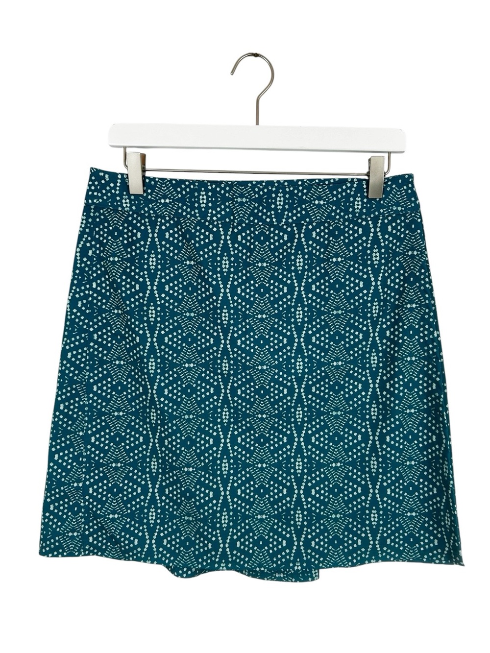 Rip Skirt Hawaii Women's Wrap Skirt Size Medium Teal/White Print